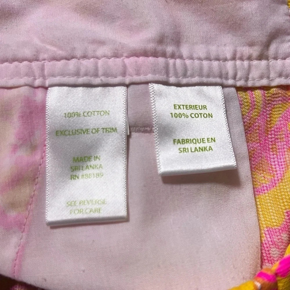 LILLY PULITZER Women’s Callahan Sunshine Yellow “Sea & Be Seen” Print Shorts - Picture 10 of 13